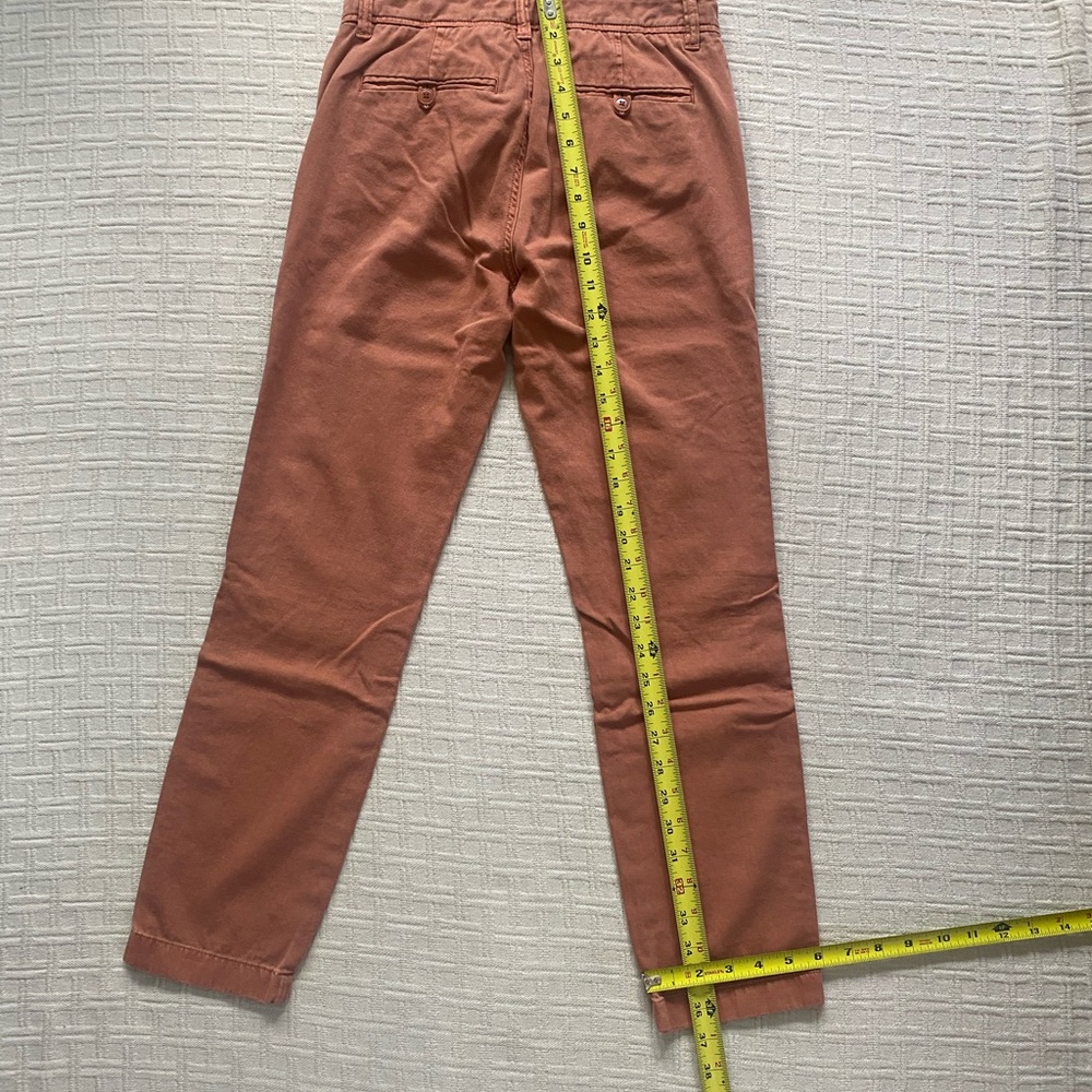J.Crew coral chino utility relaxed fit pants size 00 - Picture 6 of 8